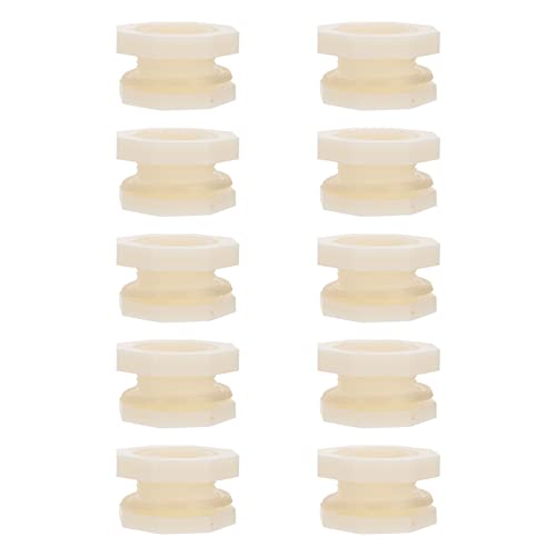 VILLFUL 10pcs Abs Water Tank Fitting Adapter Connector for Aquariums and Easy to Install Design for Rain and Water Tanks Commercial and Industrial Use