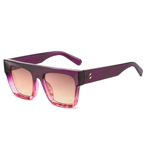 Nuovi Occhiali da Sole Quadrati alla 2026 da Donna di Lusso retrò da Uomo di Tendenza Blu Viola Beige Occhiali da Sole tonalità UV400