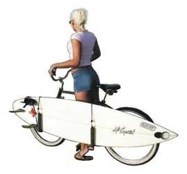 Sidemounted Surfboard Bike Rack
