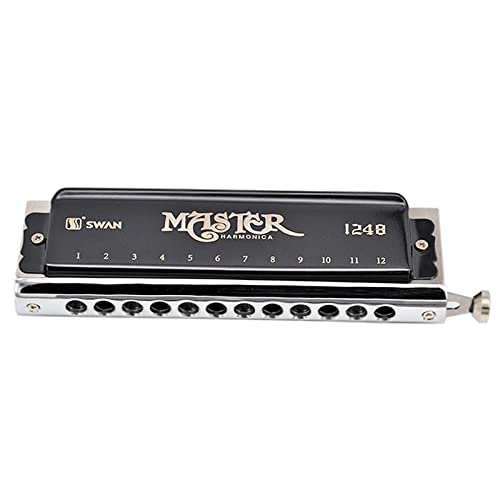 Harmonica Harmonica coloré 12 trous 48 touches d’orgue à bec C instrument professionnel phosphore bronze alliage anches - Les Beatles, Paul McCartney, John Lennon, RIngo Starr, George Harrison Harmonica Harmonica coloré 12 trous 48 touches d'orgue à bec C instrument professionnel phosphore bronze alliage anches – Image 3
