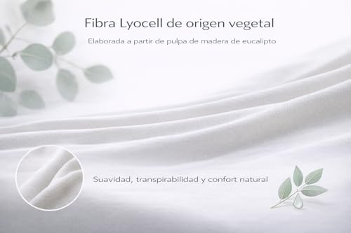 Miniatura 8 de D A Gama Home Collection Protector De Colchón 135x190 Y 135x200 Impermeable, Transpirable 100 Tencel Lyocell Extra Suave Ajustable Hasta 28 Cm