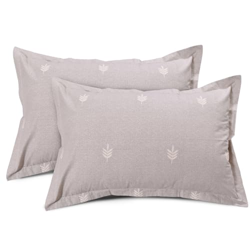 Image of Huesland by Ahmedabad Cotton 144 TC Cotton Elastic Fitted Bedsheet for Double Bed with 2 Pillow Covers | 60 x 78 inches