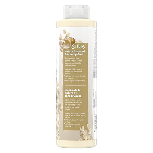 St. Ives Oatmeal & Shea Butter Body Wash | Moisturizing Body Wash for Sensitive and Dry Skin | 22 Fl. Oz.