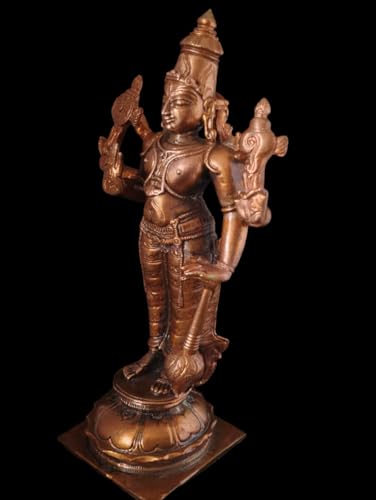 Image of Copper Idols of god Srinivasa Perumal 6 inches,560 garm Pack of 1 Piece