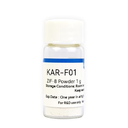 Metal Organic Frameworks MOFs ZIF-8 Powder KAR-F01 Ideal for Gas Storage, Separation, and Catalysis CAS 46201-07-4 (1 Gram)