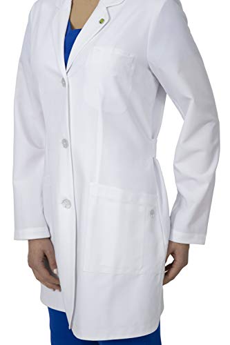 Healing Hands Lab Coat For Woman White Coat Fiona with 4 Pockets, Fluid Barrier, Easy Care, and 360° Stretch Fabric 5101