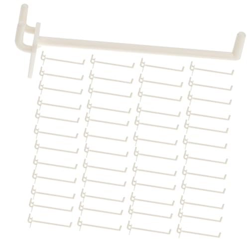 MUELODSIC 50 Ganchos para Panel Perforado ABS Gancho Multiusos de 114 MM Color Neutro Resistentes para Taller Garaje y Organización el Hogar