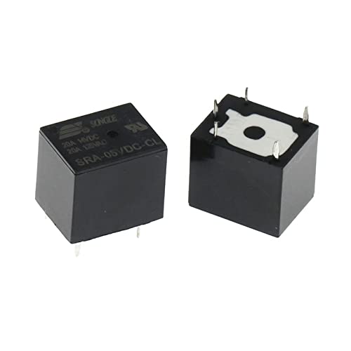 Relé automóvil de 24V y 20A SRA-24VDC-CL con pines PCB para una conmutación estable