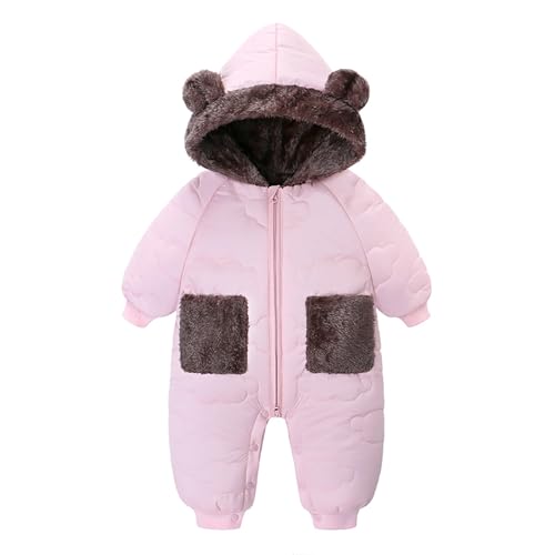 Combinaison de ski filles barboteuse à capuche et veste chaude bébé