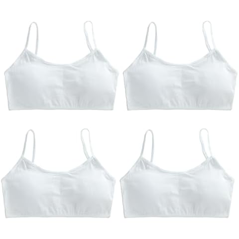 FUIPVGI Girls Cotton Sports Bra Pack Cover