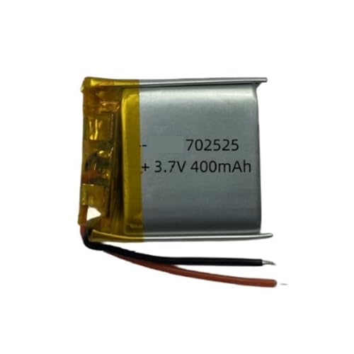 Batería 702525 de 400 mAh con alta densidad de carga y descarga de 3,7V constante