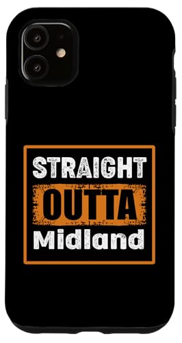 Straight Outta Midland Texas USA ���g�� �A���e�B�[�N�� ���B���e�[�W �X�}�z�P�[�X iPhone 11 �p
