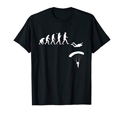 Skydiver Gifts, Shirts and ApparelSkydiving Evolution T-Shirt - Skydiver Parachuting Tee Shirt