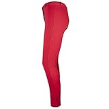 PFIFF Damen  Reithose Vollbesatzhose, Rot (Red/Gray), 38 - 4