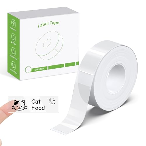 Ruban d'étiquettes transparent personnalisé 14×40 mm, papier impression étiquettes plastifié standard, ruban de remplacement pour étiqueteur de bureau, usage maison bureau école