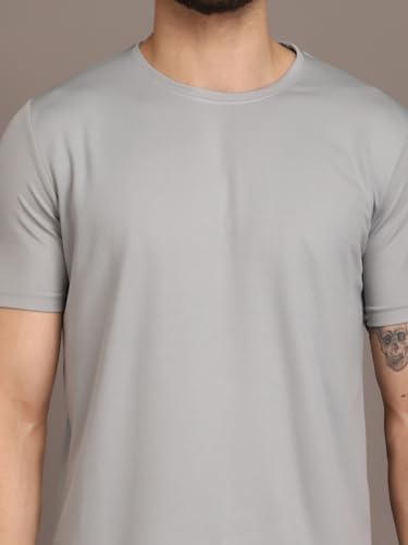 Image of INKKR Men's Solid Regular Fit T-Shirt