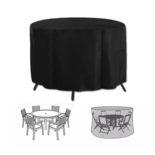 Protection table jardin canapés ronde bâche imperméable extérieure - 5