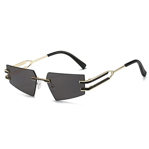 Rimless Cat Eye Sunglasses Women Retro Sun Glasses Men Ladies Summer Eyewear Vintage Shades