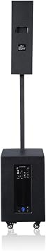 IPS-T3 4000W All-in-one Portable Tower Powered Speaker with Dual Wireless Microphones UHF-630 Karaoke System