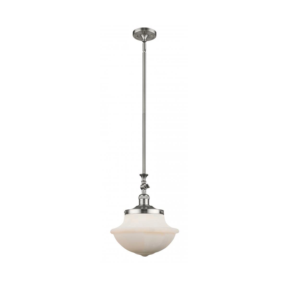 Innovations 206-SN-G541-LED Large Oxford 1 Light Mini Pendant Part of The Franklin Restoration Collection, Brushed Satin Nickel