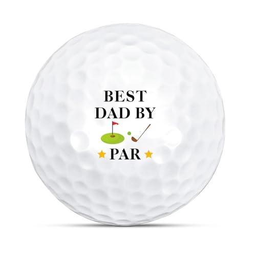 KINMES Engraved Best Dad Golf Ball