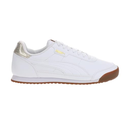 PUMA Womens Turino Ii Metallic Tennis Sneakers Shoes - White - Size 10 M