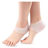 Protetor de Calcanhar em Silicone Gel Altamente Elástico e Flexível Tamanho 35 Ao 44 Para Calcanhares Ressecados Esporão 1 Par