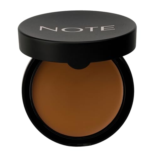 Image of Note Cosmetique Luminous Silk Compact Powder - Medium Buildable Coverage - Weightless Setting Powder Foundation - 06 Dark Honey - 0.4 oz