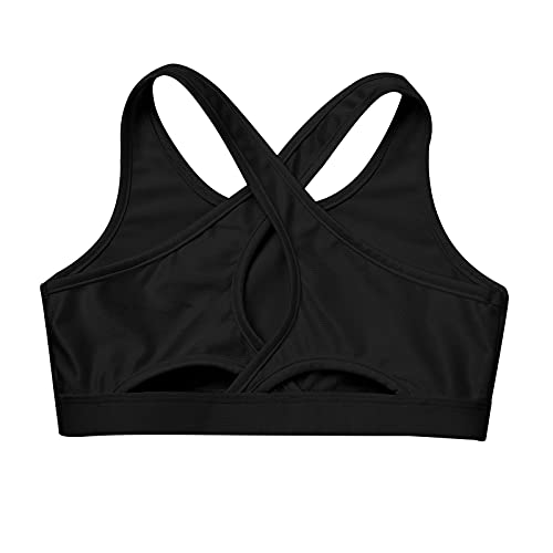 Kids Girls Basic Sports Bra Sleeveless Crisscross Keyhole Back Crop Top for Dance/Yoga/Running4