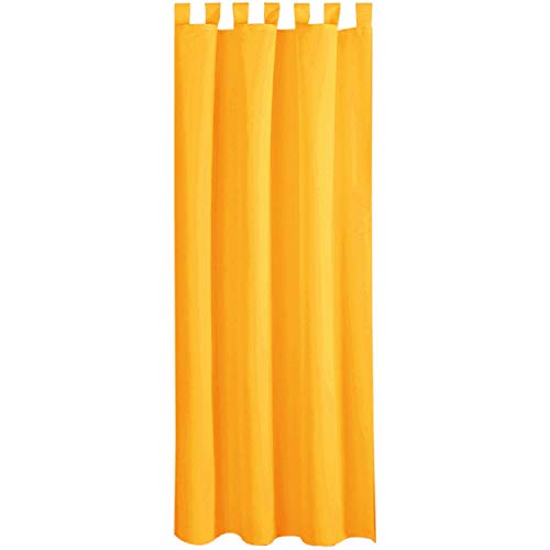 Bestlivings - Cortina opaca de microsatén, hellorange - marigold, 140x145cm Cover