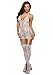 Dreamgirl Women's Florence Halter Dress with Garter and Stockings