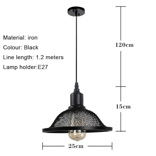 Iluminación colgante de granja industrial E26 E27 con altura regulable 6