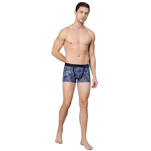 Image of Van Heusen Men's Cotton Trunk - Pack of 1 | Contoured pouch for support | Antibacterial Briefs | Sweat Absorbant | Moistue Wicking | Breathable Everyday Underwear | Long Lasting Color| Fun Prints | Style 10051