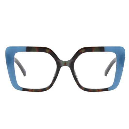 Image of Shiratori Blue Light Blocking Glasses with Rectangle Frame and Chic Preppy Look for Women , Computer Glasses