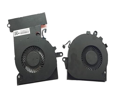 WGGYGMD Ventilador para HP OMEN 15-CE TPN-Q194 929455 929456-001 NFB74A05H-001 NS75B00-16M02 NS85B00-16M03 NFB76A05H-001 G3A-GPU G3A-CPU(A Pair of)
