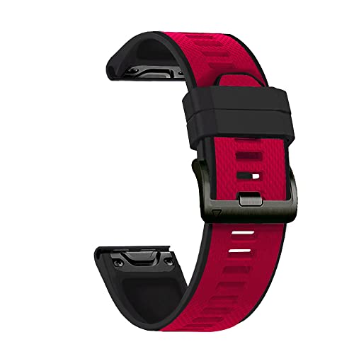 Correa de silicona de 22 y 26mm para Garmin Fenix 7 y 6X con sistema de liberacion rapida 3