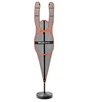 SKLZ D-Man Basketball Defensive Mannequin, Basketball Training, Verstellbare Höhe, Schwarz/Orange, 6.5ft to 8ft / 198cm to 244cm