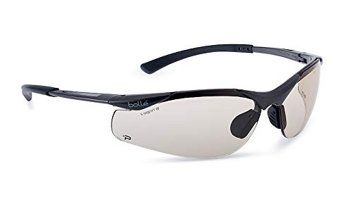 Bolle CONTOUR PSSCONT-C10 - Gafas de seguridad con lentes transparentes resistentes al estrés, niebla, rayos UVA y UVB