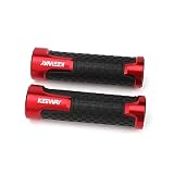 manopole per moto Per Keeway SR125 TX 125 200 Vieste 300 RKR RKV RKF Accessori Moto Manopole Manubrio CNC Da 7/8'' 22MM(Red)