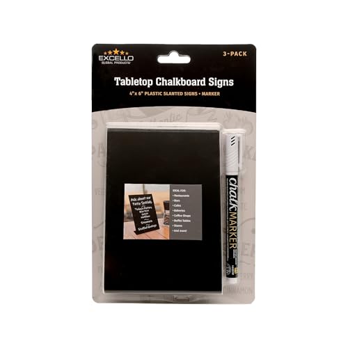 Excello Global Products Black Chalkboard, 6