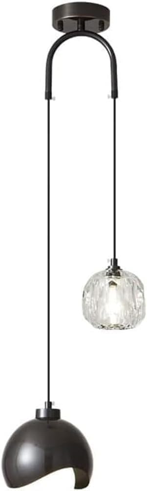 Plafond lampe suspendue LED moderne lustre chambre en verre
