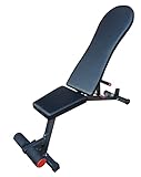 SX Fitness Heavy Duty Adjustable Flat, Incline and Decline Weight Bench for Home Gym, Strength Training, Abdominal and Full Body Workout 220 kg Capacity (Black- Adjustable)