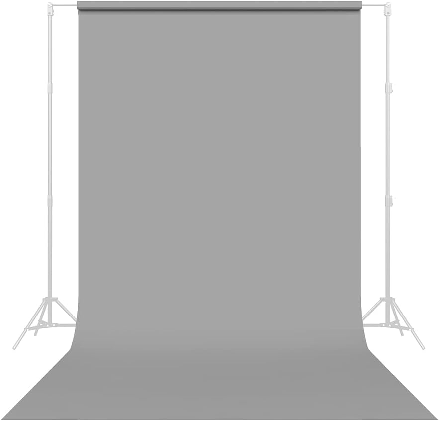 Savage Seamless Paper Photography Backdrop - Color #9 Stone Gray, Size 86 Inches Wide x 36 Feet Long, Backdrop for YouTube Videos, Streaming, Interviews and Portraits - Made in USA