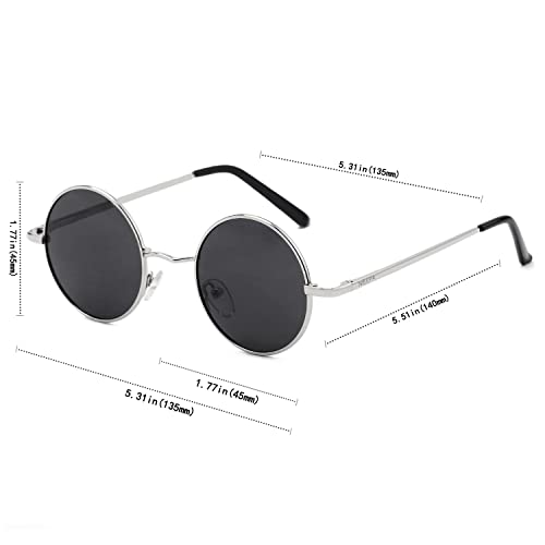 Image of Vintage Small Round Polarized Hippie Sunglasses for Men Women Circle Sun Glasses NP1002