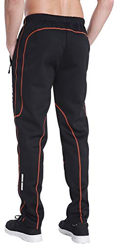 image for MAXTREE Men's Windproof Thermal Fleece Pants for Cycling Running Outdo