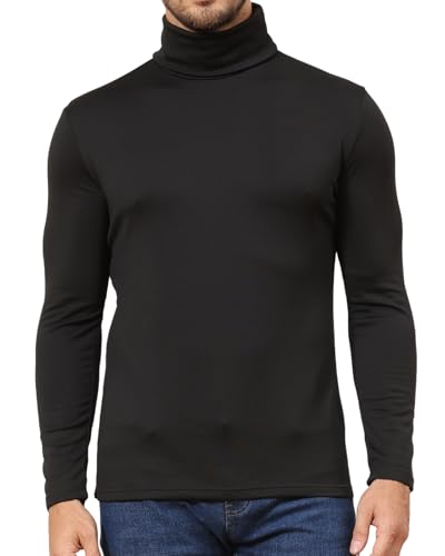 Men's Turtle Roll Neck Pullover Warm Basic Tops Knitted Sweater Casual Tee Slim Fit4