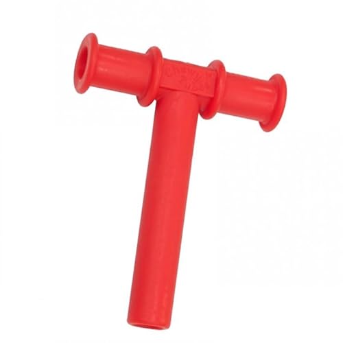 Massaggiagengive da masticare, per mordere i denti, per allenare i muscoli orali (rosso, 6 x 8 cm)