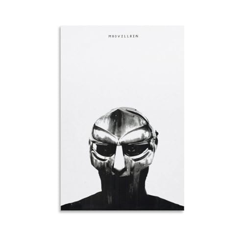 HANANE Mf Doom Madvillainy �A���o���J�o�[�|�X�^�[ �v�����g �L�����o�X �G�� �ǃA�[�g ���_�� �z�[������ �Ԃ牺���� �|�X�^�[ �摜 �ǂ̊G �ŉ� �M�t�g24x36inch(60x90cm)