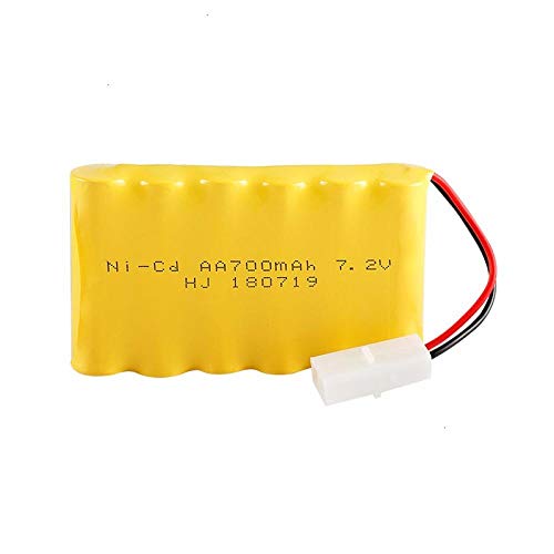Styleart Batería Ni-CD 7,2 v 700 mah para Juguetes RC Coche Tanque Tren Robot Barcos Pistolas AA 7,2 v batería Recargable White