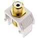 Legrand - On-Q WP3461WH Keystone RCA to FConnector, White